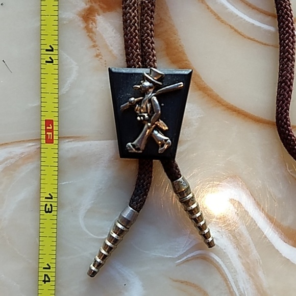 Bollo Tie Brass Relief Hobo good day cigar smoker - Picture 1 of 3